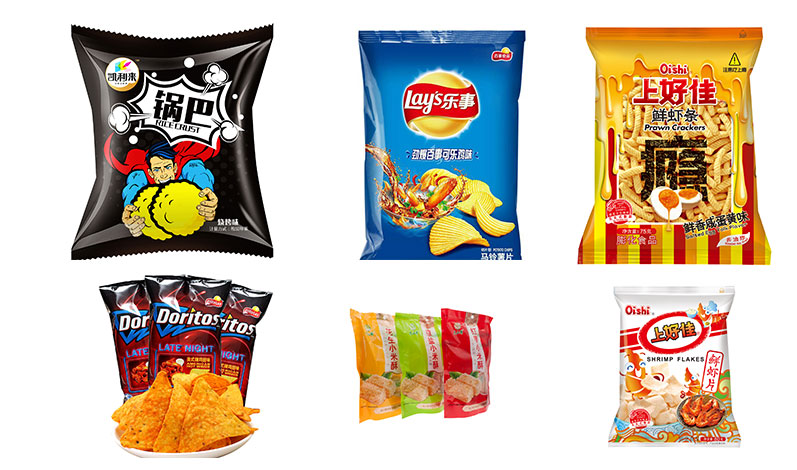 RL-GD-200R/260R/320R休閑食品爆米花系列全自動(dòng)包裝機(jī)樣品